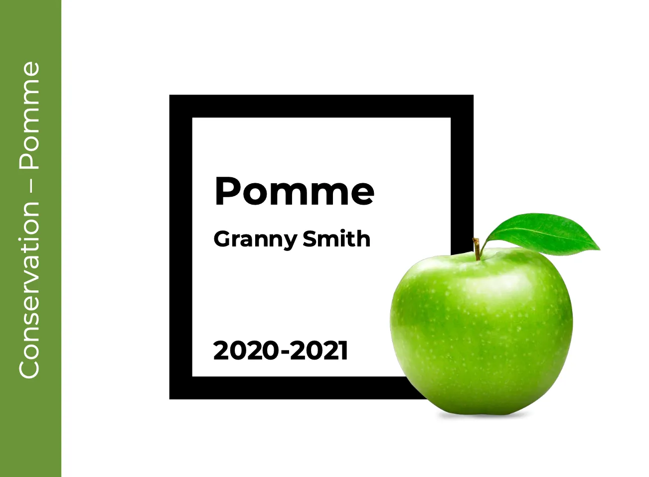 Conservation Pomme Granny Smith